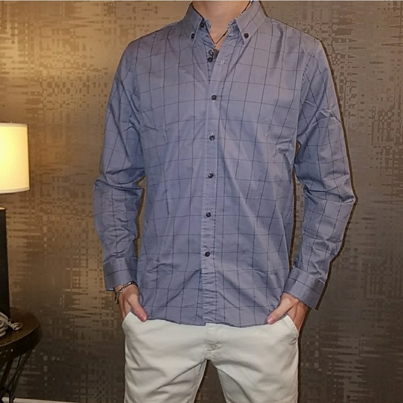 New Men's "Nashville" Plaid Long Sleeve Shirt - Picture 6 of 6